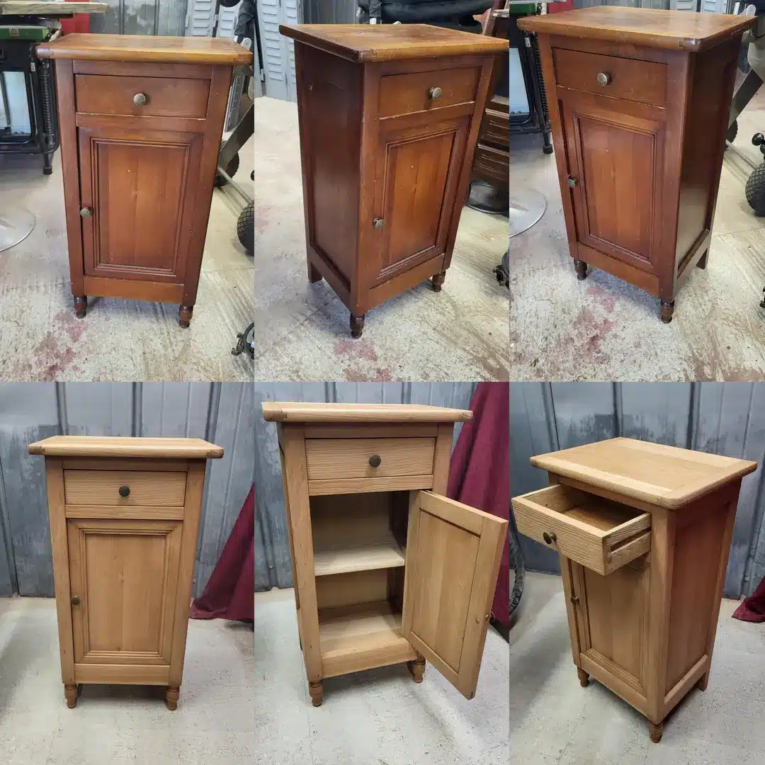 relooking de vieille console en bois vintage