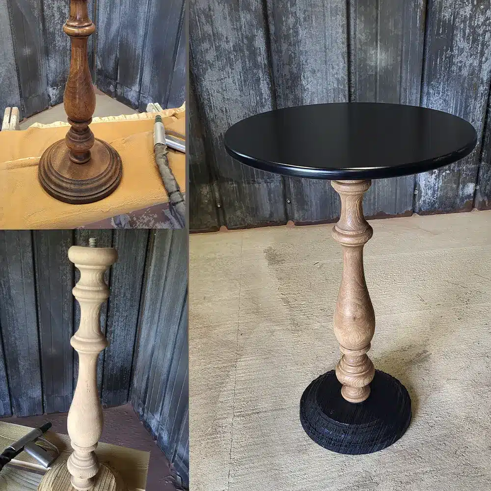 relooking petite table en bois